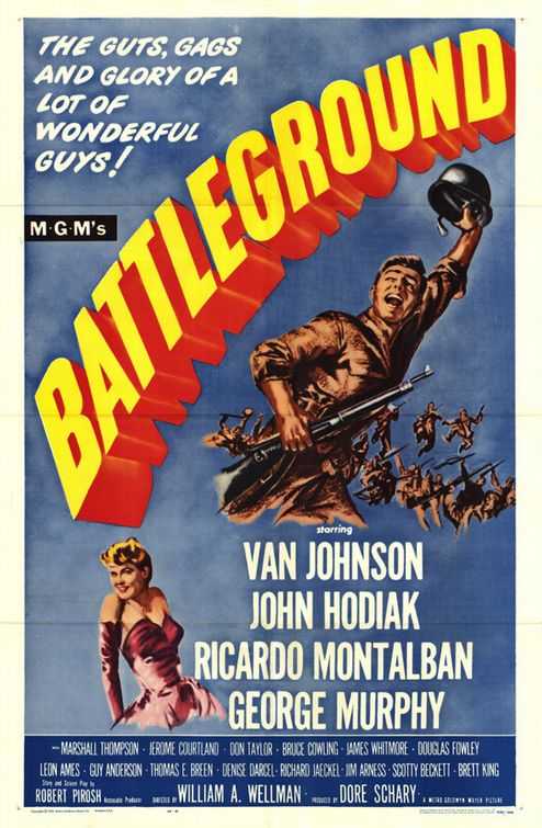 War Movie : Battleground (1949) ( Full Film )