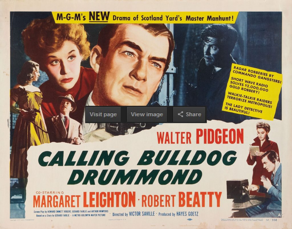 Classic Old Movie : Calling Bulldog Drummond 1951