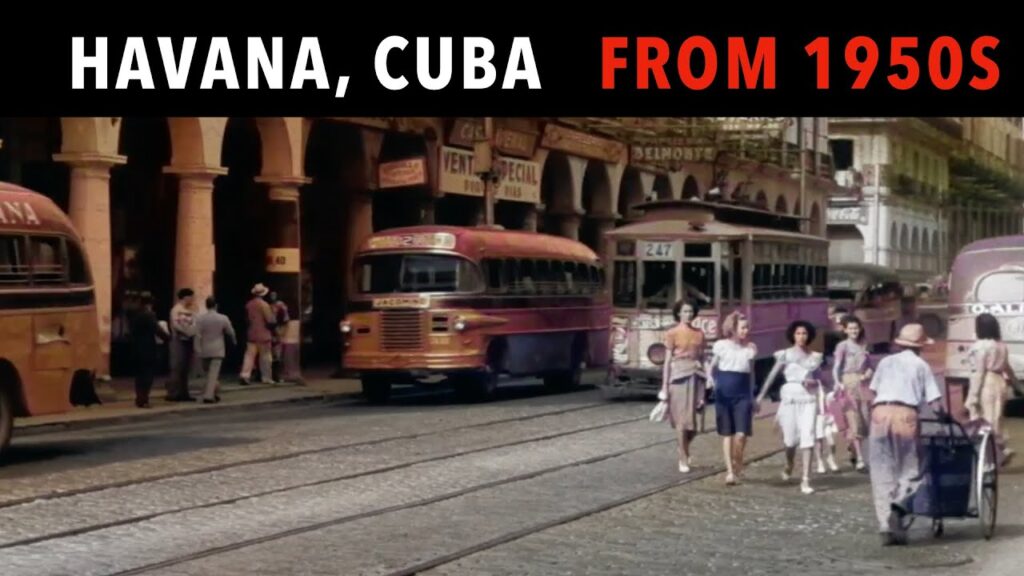 Havana Cuba 1950 Street Scenes and Building – Rare Historic Film
