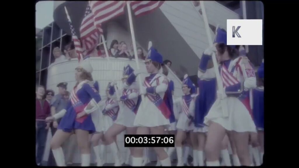 1970s New York Majorettes Marching 1970s New York Majorettes Marching
