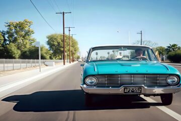 Phoenix, Arizona 1950s in color [60fps, Remastered, w/ Sound]