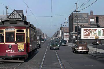 Chicago Late 1930s in color [60fps, Remastered] w/Sound Design