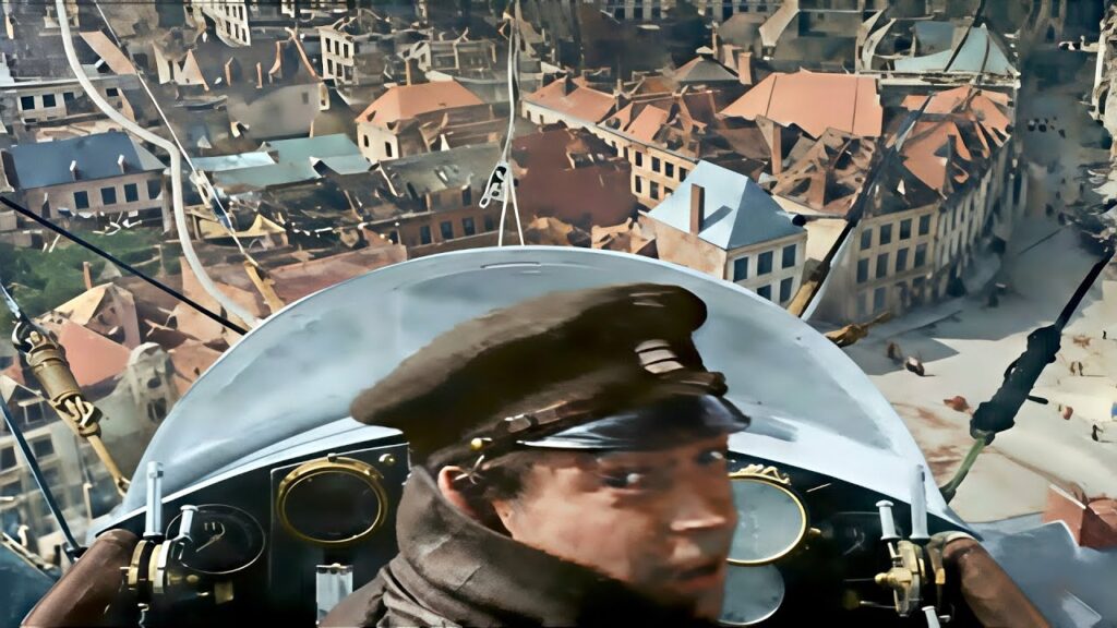 WWI HD Color, Flying Over the Battlefields, France 1919 [60fps, Remastered] Sound Design