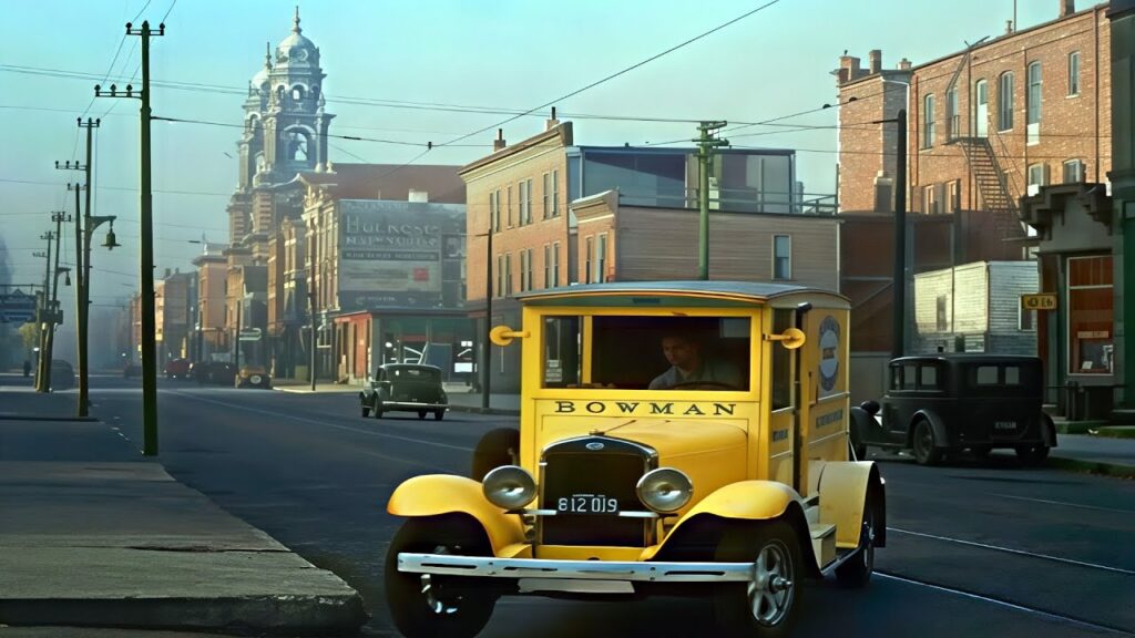 A Day in Chicago 1930s in Color [60fps, Remastered] Sound Design