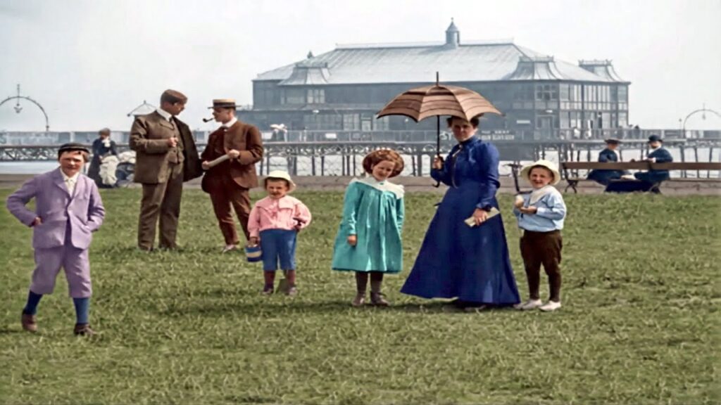 Lytham to Blackpool, England 1903 (New Version) in COLOR [60fps, Remastered + Sound Design]